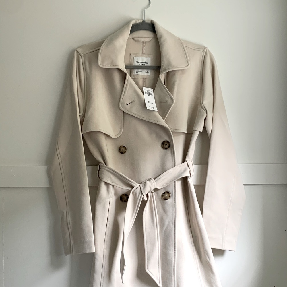 Abercrombie & Fitch Drapey Trench Coat